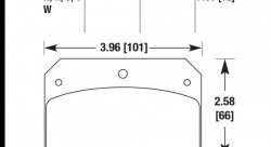 Колодки тормозные HB583V.480 HAWK DTC-50; Aerospace Dynalite .218 in. Hole 12mm