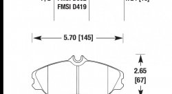 Колодки тормозные HB270F.724A HAWK HPS