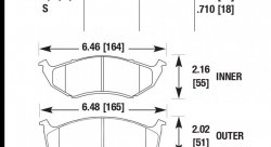 Колодки тормозные HB177N.710 HAWK HP Plus; 18mm