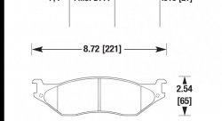 Колодки тормозные HB335P.815 HAWK SuperDuty