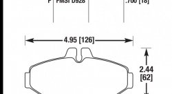 Колодки тормозные HB479P.700 HAWK SuperDuty; 18mm