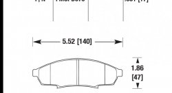 Колодки тормозные HB232F.681 HAWK HPS
