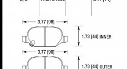 Колодки тормозные HB737Z.544 HAWK PC; 14mm
