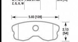Колодки тормозные HB659R.570 HAWK Street Race; 15mm