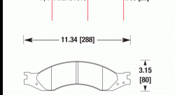 Колодки тормозные HB511Y.790 HAWK LTS; 20mm