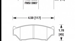 Колодки тормозные HB384F.587 HAWK HPS