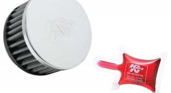 Фильтр нулевого сопротивления универсальный K&N RC-1900   Chrome Filter