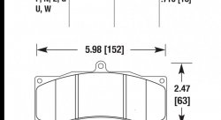 Колодки тормозные HB688G.710 HAWK DTC-60 PROMA 6 порш, AP Racing, Stop Tech, JBT, Alcon, XYZ