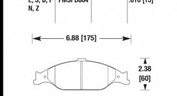 Колодки тормозные HB274B.610 HAWK Street 5.0