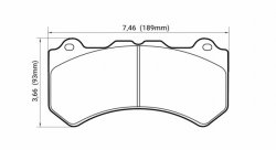 Колодки тормозные DC1405M15 DC brakes Race Track, перед. Jeep SRT8 2012-2014, AUDI 4F RS6 (BREMBO)