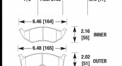 Колодки тормозные HB260F.670 HAWK HPS