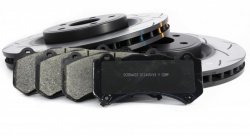 КОМПЛЕКТ ПЕРЕД. Тормозные диски DBA 42632S T3+колодки DC brakes STR.S JEEP GRAND CHEROKEE SRT8 09->