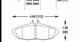 Колодки тормозные HB428F.650 HAWK HPS