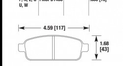 Колодки тормозные HB707U.638 HAWK DTC-70