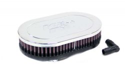 Фильтр нулевого сопротивления универсальный K&N RA-075V   Chrome Filter