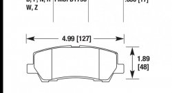 Колодки тормозные HB774R.650 HAWK Street Race; 17mm