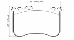 Колодки тормозные DC9050M16 DC brakes Race Track, A 45 AMG (W176); CLA 45 AMG (C117); GLA 45 AMG
