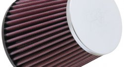Фильтр нулевого сопротивления универсальный K&N RC-9770 Chrome Filter; посадочный d=84 mm