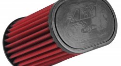 Воздушный фильтр нулевого сопротивления AEM 21-2138DK AIR FILTER; DUAL 3"FLG, BASE 9"L X6"W, TOP 7-3