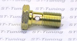 Болт (штуцер) для banjo M10x1 L=20mm сталь, Goodridge 992-03-31Z1