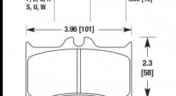 Колодки тормозные HB541Q.630 HAWK DTC-80; Wilwood 7216 16mm