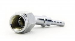 Фитинг мама AN-03 3/8X24 под прямой конус, 45° D-03 хром, под опрессовку S6046-03CH, Goodridge