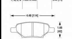 Колодки тормозные HB525F.540 HAWK HPS