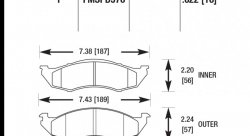 Колодки тормозные HB414F.622 HAWK HPS