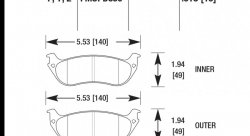 Колодки тормозные HB353F.618 HAWK HPS