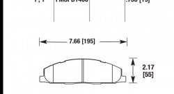 Колодки тормозные HB634P.750 HAWK SuperDuty задн. Dodge RAM 2500