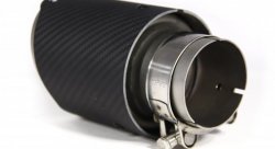 Насадка на глушитель, дизайн AKRAPOVIC EVO карбон, D посадочный 57 мм / D наруж 90 мм AC15790EV