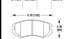 Колодки тормозные HB368Z.665 HAWK Perf. Ceramic