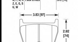 Колодки тормозные HB609Z.572 HAWK PC AUDI RS4, RS6, R8, Brembo G / JBT FB8P