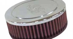Фильтр нулевого сопротивления универсальный K&N RA-045V Chrome Filter, посадочный d=52mm