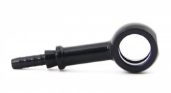 Фитинг banjo d10 mm, длинный D-03 алюминий ЧЕРНЫЙ, под опрессовку S5092-03DBK, Goodridge