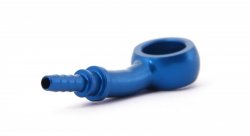 Фитинг banjo d10 mm, 20° D-03 алюминий СИНИЙ, под опрессовку S5093-03D, Goodridge