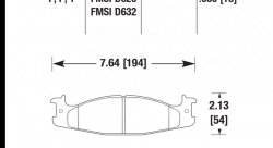 Колодки тормозные HB295P.630 HAWK SuperDuty