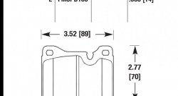 Колодки тормозные HB206E.565 HAWK Blue 9012 BMW, Ferrari 14 mm