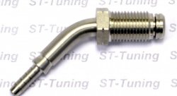 Фитинг папа M10*1 под прямой и обратный конус, 45°, крутящийся, D-03 сталь S445-4531С, Goodridge