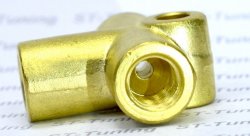 Соединитель тройник Goodridge М-М-М (3/8X24) AN03, 2203-03B