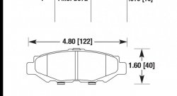 Колодки тормозные HB670F.610 HAWK HPS