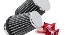 Фильтр нулевого сопротивления универсальный K&N RC-1289   Chrome Filter