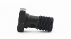 Болт (штуцер) для banjo M10x1 L=18mm  нерж. сталь ЧЕРНЫЙ, Goodridge 992-03-31SCBK
