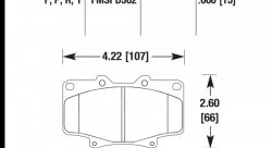 Колодки тормозные HB312R.591 HAWK Street Race; 15mm