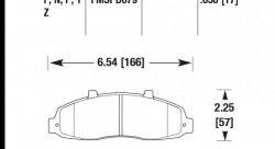 Колодки тормозные HB268F.665 HAWK HPS передние INFINITI G, I / NISSAN 350Z до 2006 г.в.