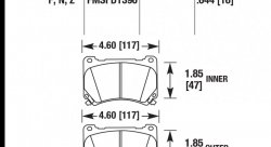 Колодки тормозные HB636Z.644 HAWK Perf. Ceramic