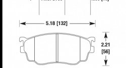 Колодки тормозные HB489F.630 HAWK HPS