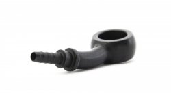 Фитинг banjo d10 mm, 20°, вправо D-03 нерж. сталь, ЧЕРНЫЙ под опрессовку S5093R-03CBK, Goodridge