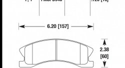 Колодки тормозные HB446F.725 HAWK HPS
