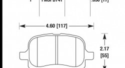 Колодки тормозные HB321F.650 HAWK HPS